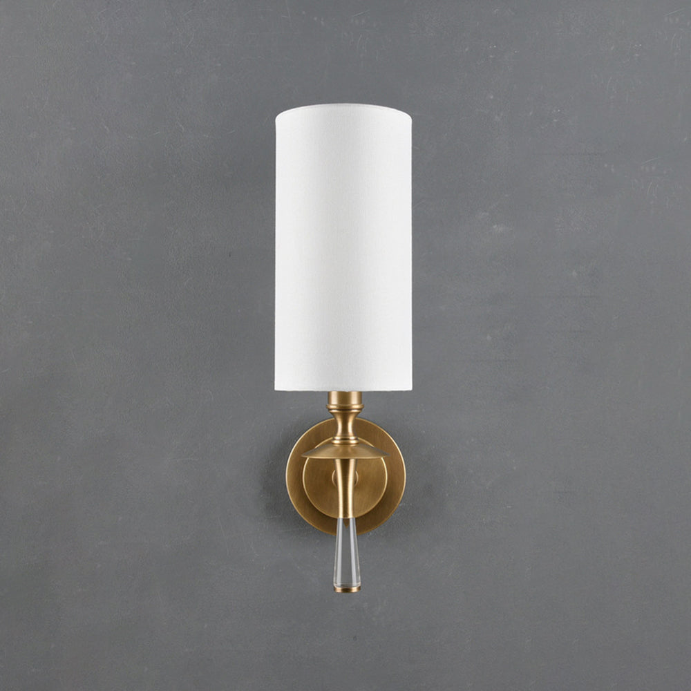 Fabric Column Torch Wall Sconce