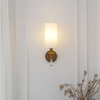 Fabric Column Torch Wall Sconce