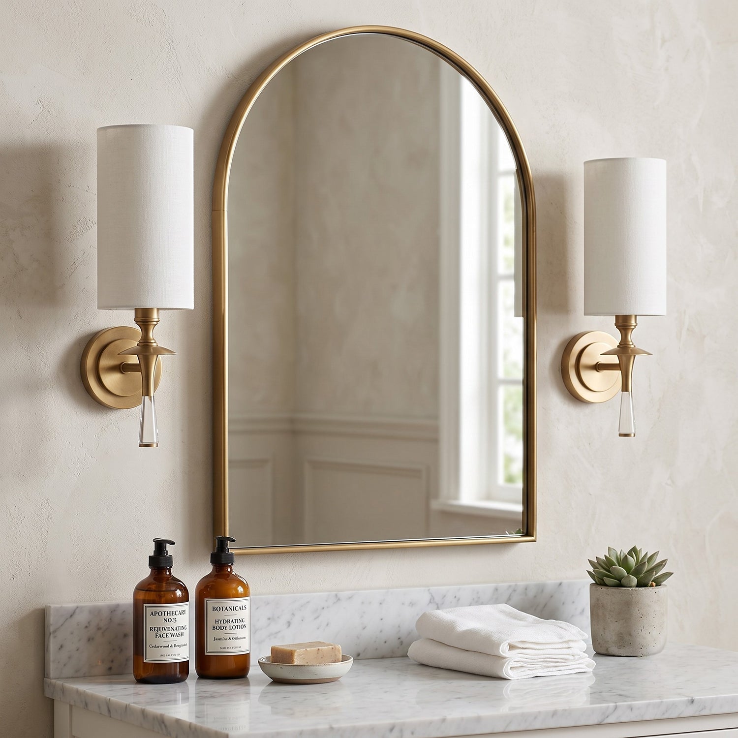 Fabric Column Torch Wall Sconce