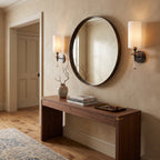 Fabric Column Torch Wall Sconce