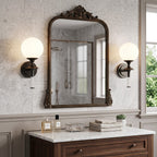 Milk Glass Torch Globe Wall Sconce