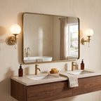 Milk Glass Torch Globe Wall Sconce