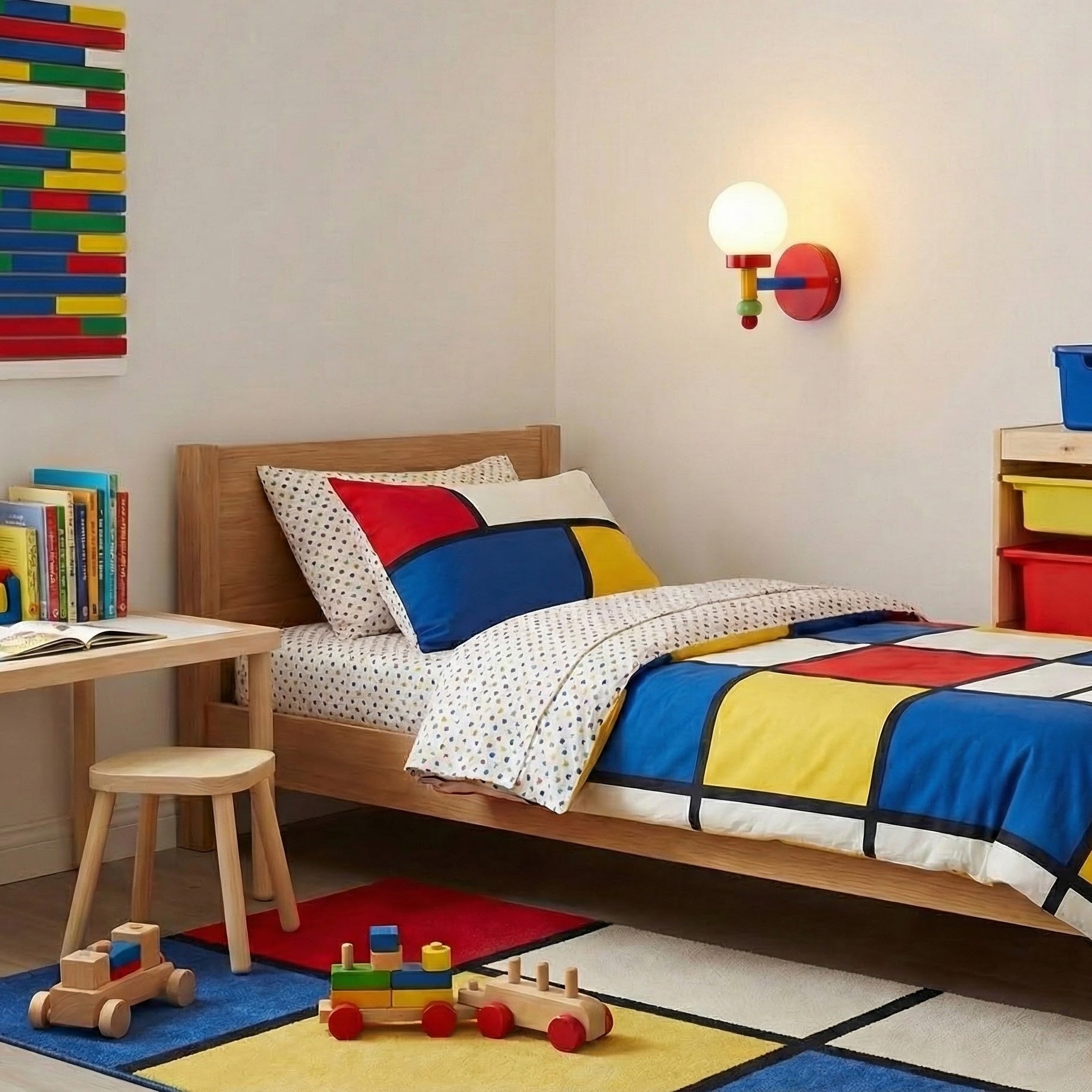 Playful Art Wall Lamp for Kids' Rooms