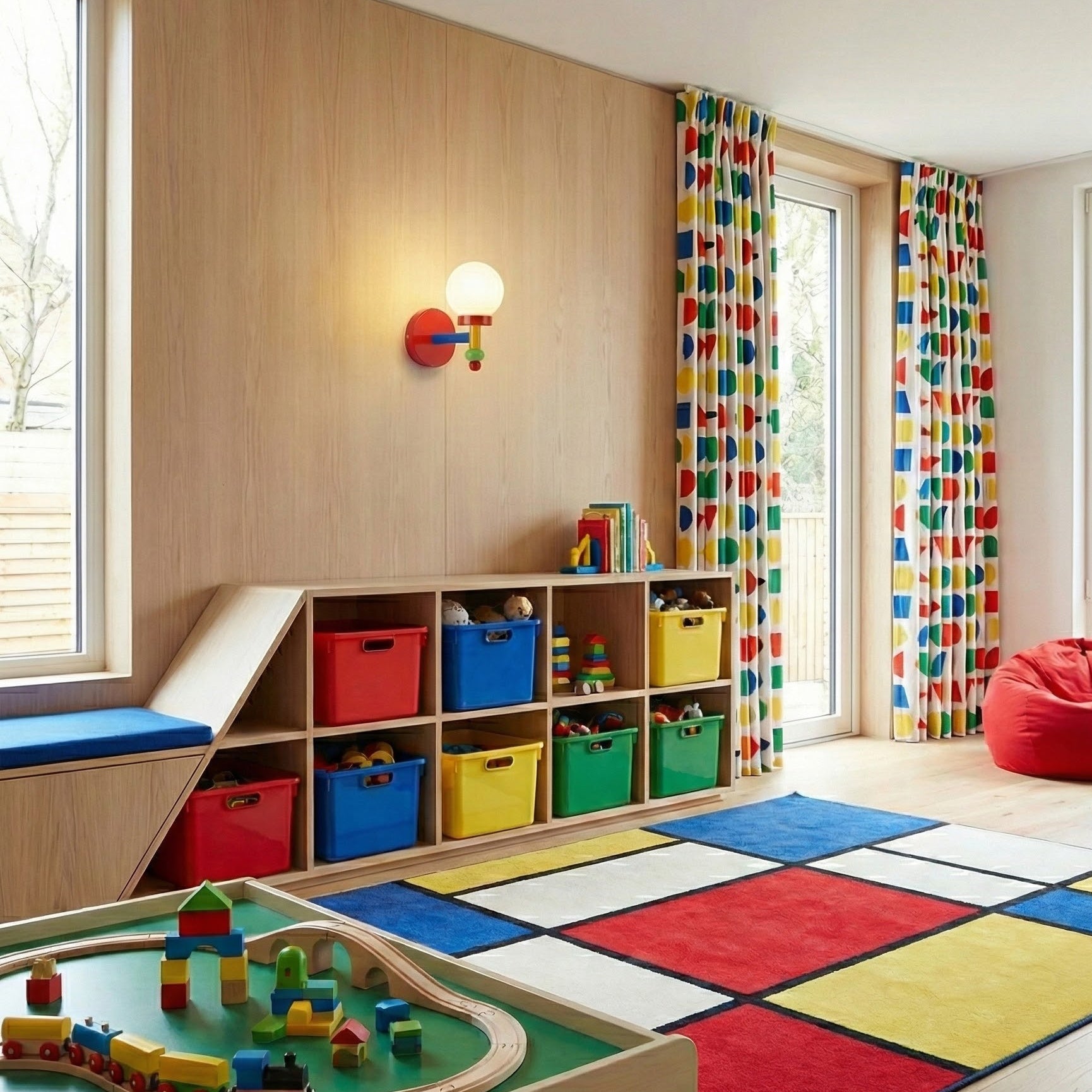 Playful Art Wall Lamp for Kids' Rooms