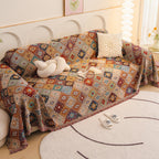 JewelLine: Sofa Cover in Boho Mosaic Style with Vibrant Colors & Versatile Use – for Sofa & Living Room