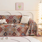 JewelLine: Sofa Cover in Boho Mosaic Style with Vibrant Colors & Versatile Use – for Sofa & Living Room