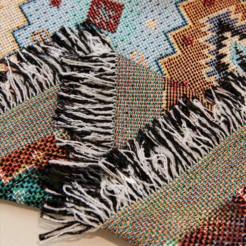 JewelLine: Sofa Cover in Boho Mosaic Style with Vibrant Colors & Versatile Use – for Sofa & Living Room