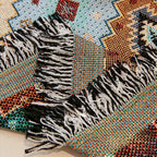 JewelLine: Sofa Cover in Boho Mosaic Style with Vibrant Colors & Versatile Use – for Sofa & Living Room