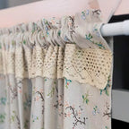 Cabinet Grace: Floral Pattern Curtains – Elegant Café Curtains for Kitchen Windows & Café Décor