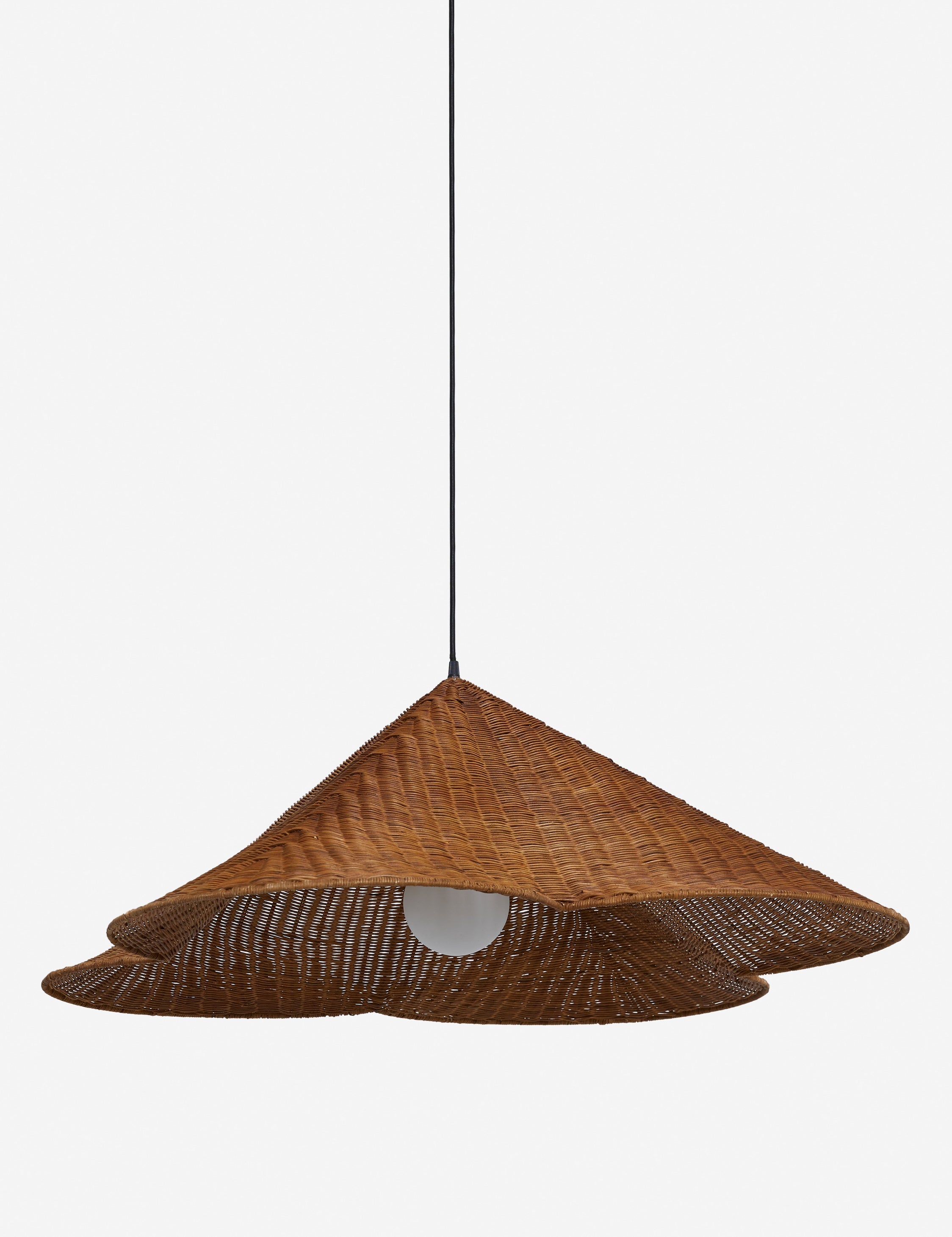 Kairo Pendant Light | Woven Wicker Design, Modern Silhouette