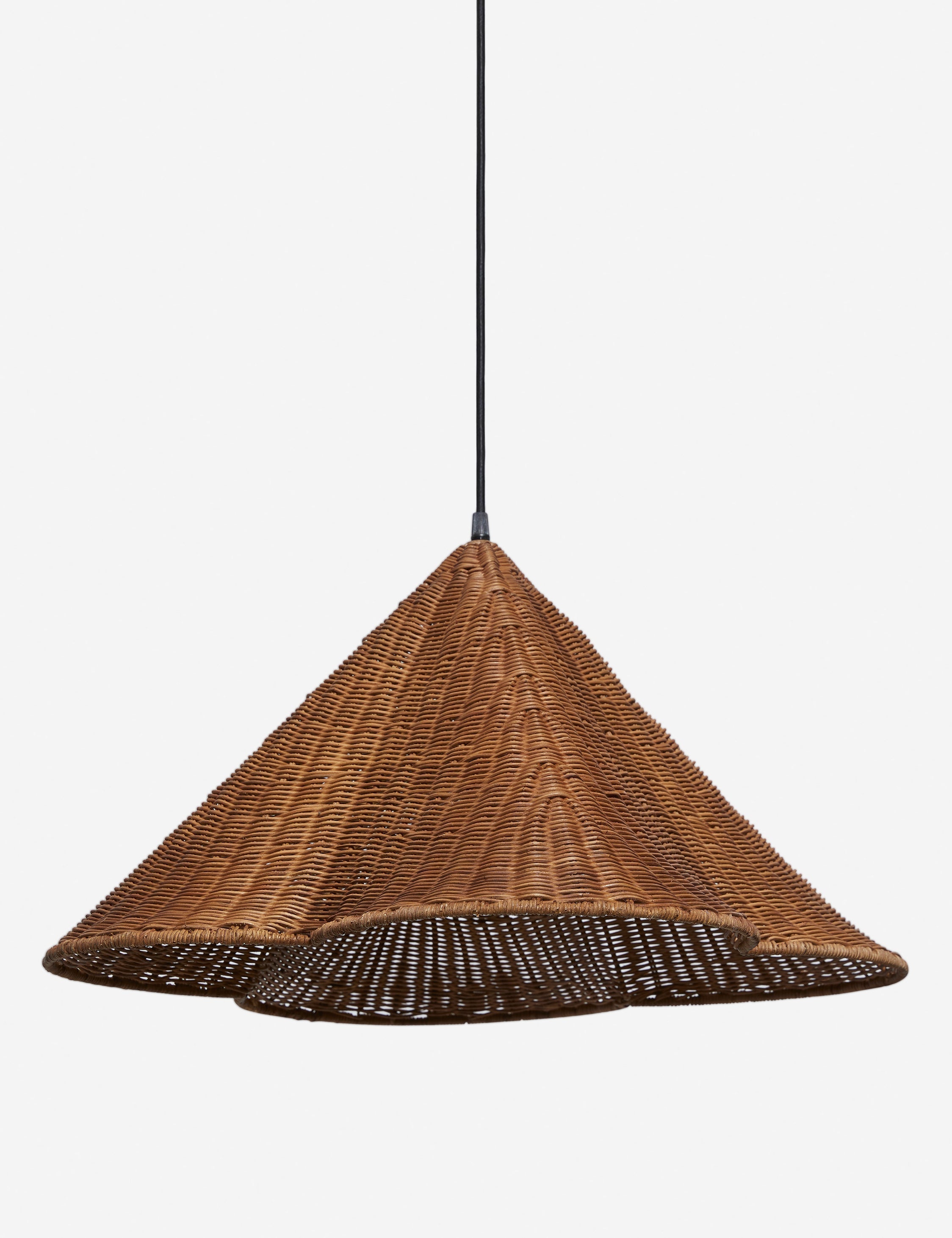 Kairo Pendant Light | Woven Wicker Design, Modern Silhouette