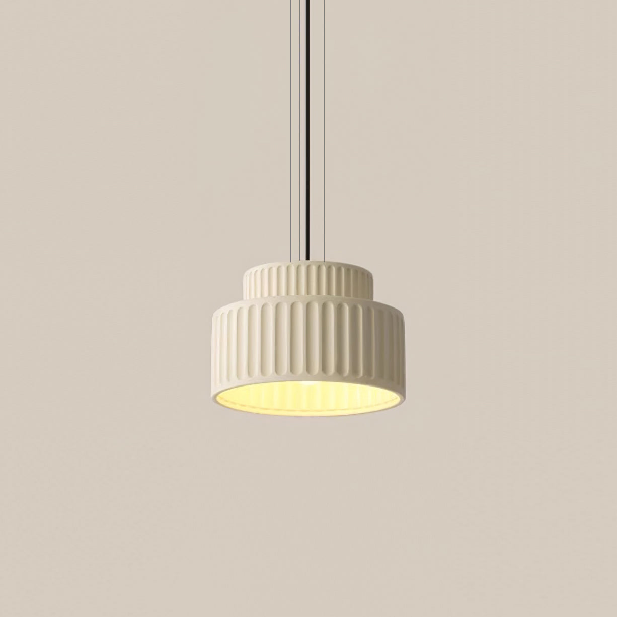 Aiko Pendant Lamp | Modern Classic Design, Pleated Resin Shade