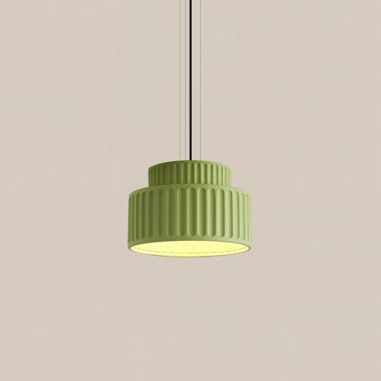 Aiko Pendant Lamp | Modern Classic Design, Pleated Resin Shade