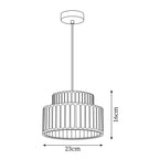 Aiko Pendant Lamp | Modern Classic Design, Pleated Resin Shade