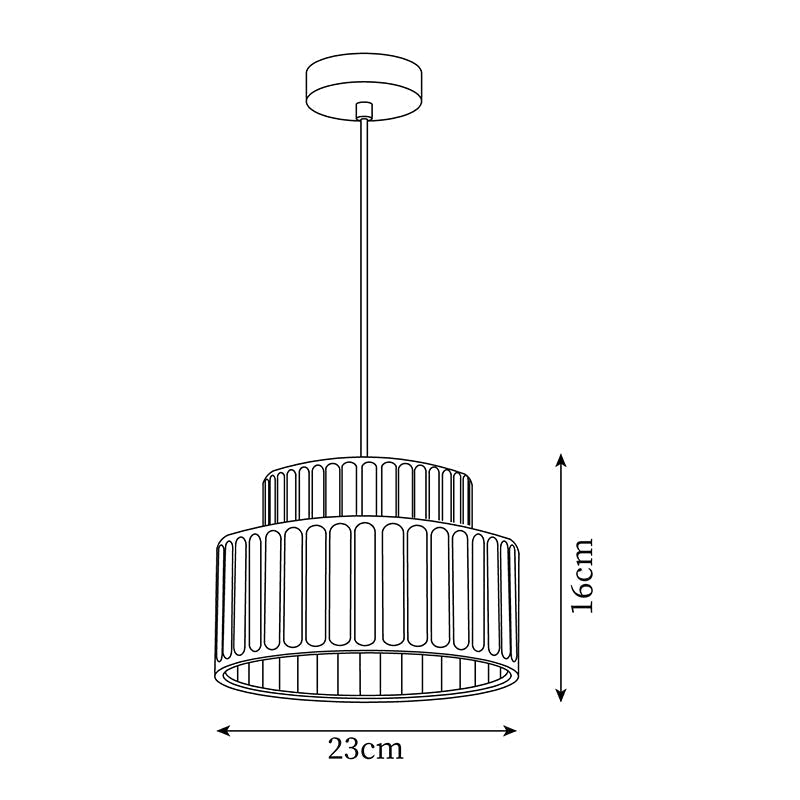 Aiko Pendant Lamp | Modern Classic Design, Pleated Resin Shade
