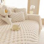 Bunny Soft: Microfiber Sofa Throw with Tufted Bubble Texture & Cozy Quality – for Living Room & Couch