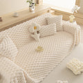 Bunny Soft: Microfiber Sofa Throw with Tufted Bubble Texture & Cozy Quality – for Living Room & Couch