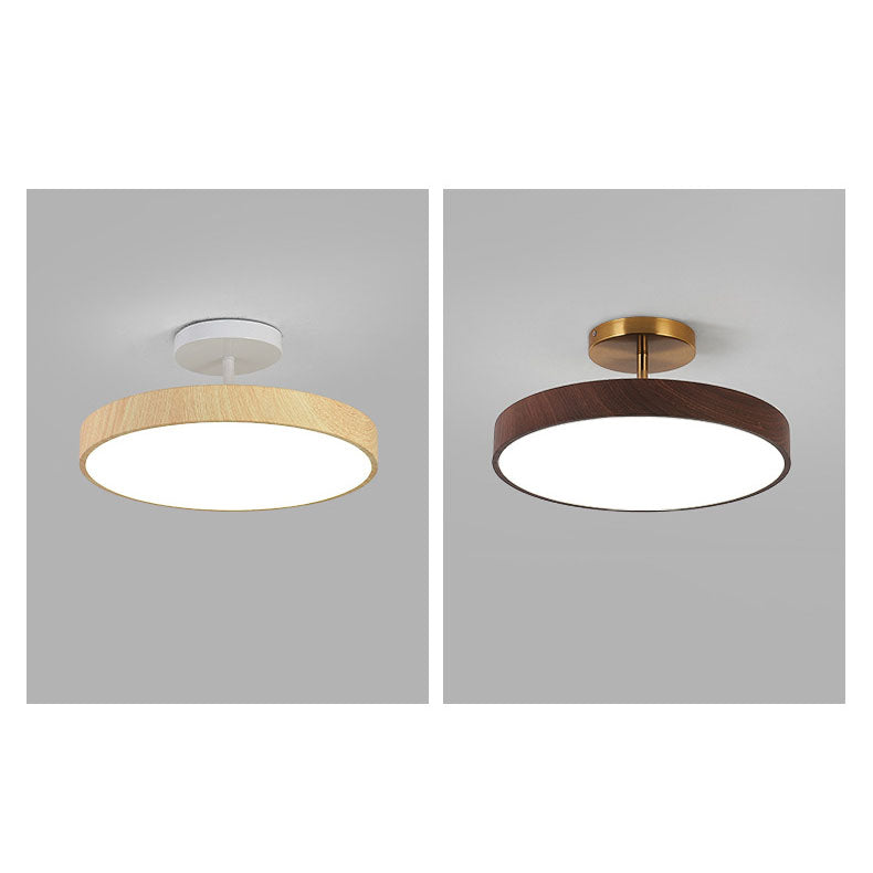 KansoPure: Japanese LED Ceiling Light with Wooden Frame & Simple Design – Decorative for Living Room & Hallway