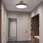 KansoPure: Japanese LED Ceiling Light with Wooden Frame & Simple Design – Decorative for Living Room & Hallway