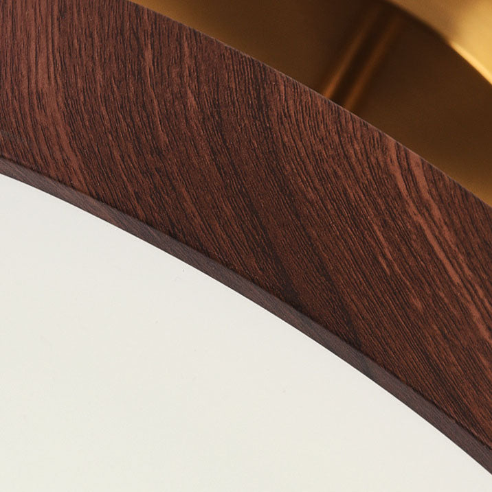 KansoPure: Japanese LED Ceiling Light with Wooden Frame & Simple Design – Decorative for Living Room & Hallway
