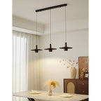 Wood Disc Down-Light Pendant Lamp