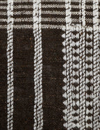 Kavi Throw Pillow | Hand Loomed Desi Wool, Geometric Patterns
