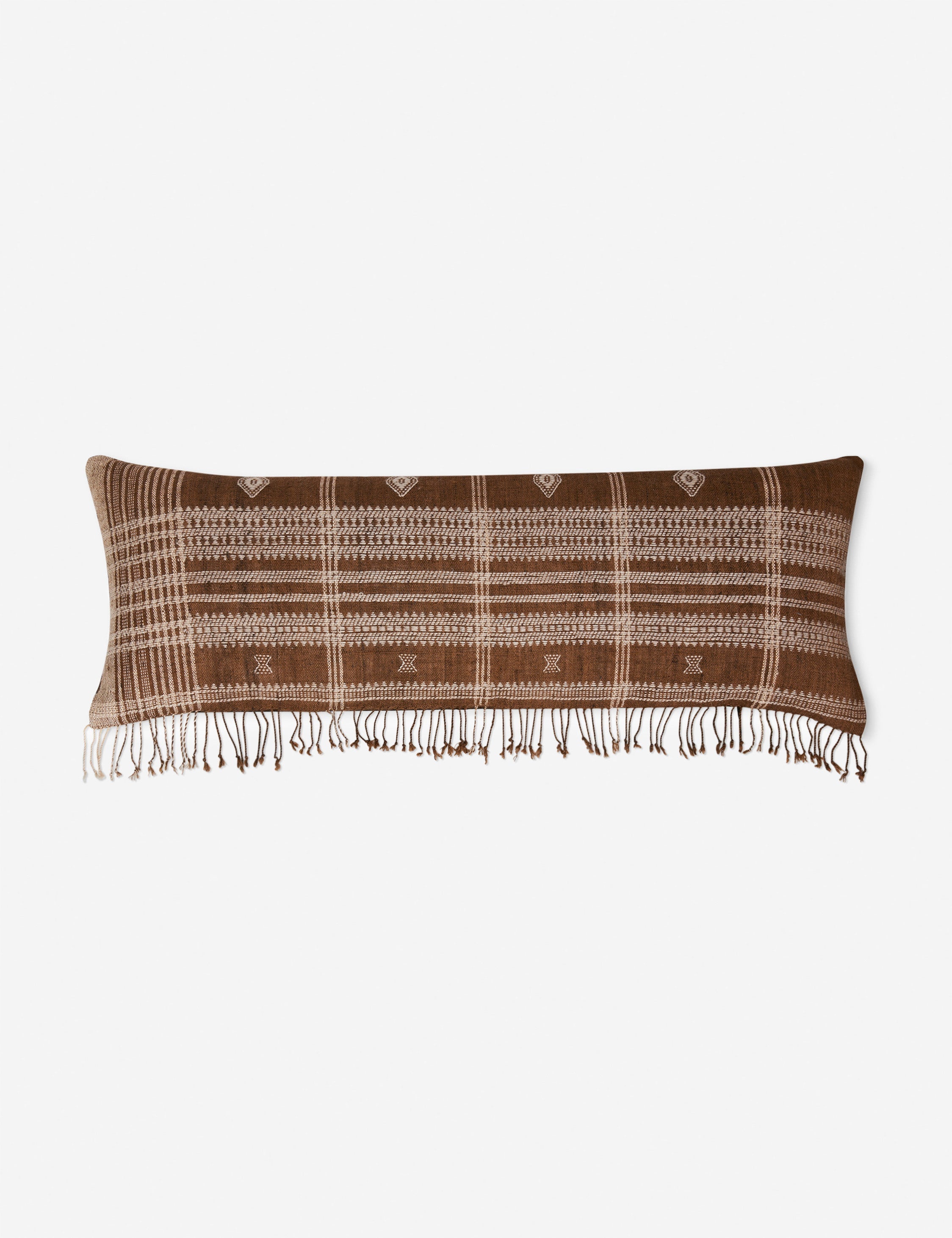 Kavi Throw Pillow | Hand Loomed Desi Wool, Geometric Patterns