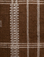 Kavi Throw Pillow | Hand Loomed Desi Wool, Geometric Patterns