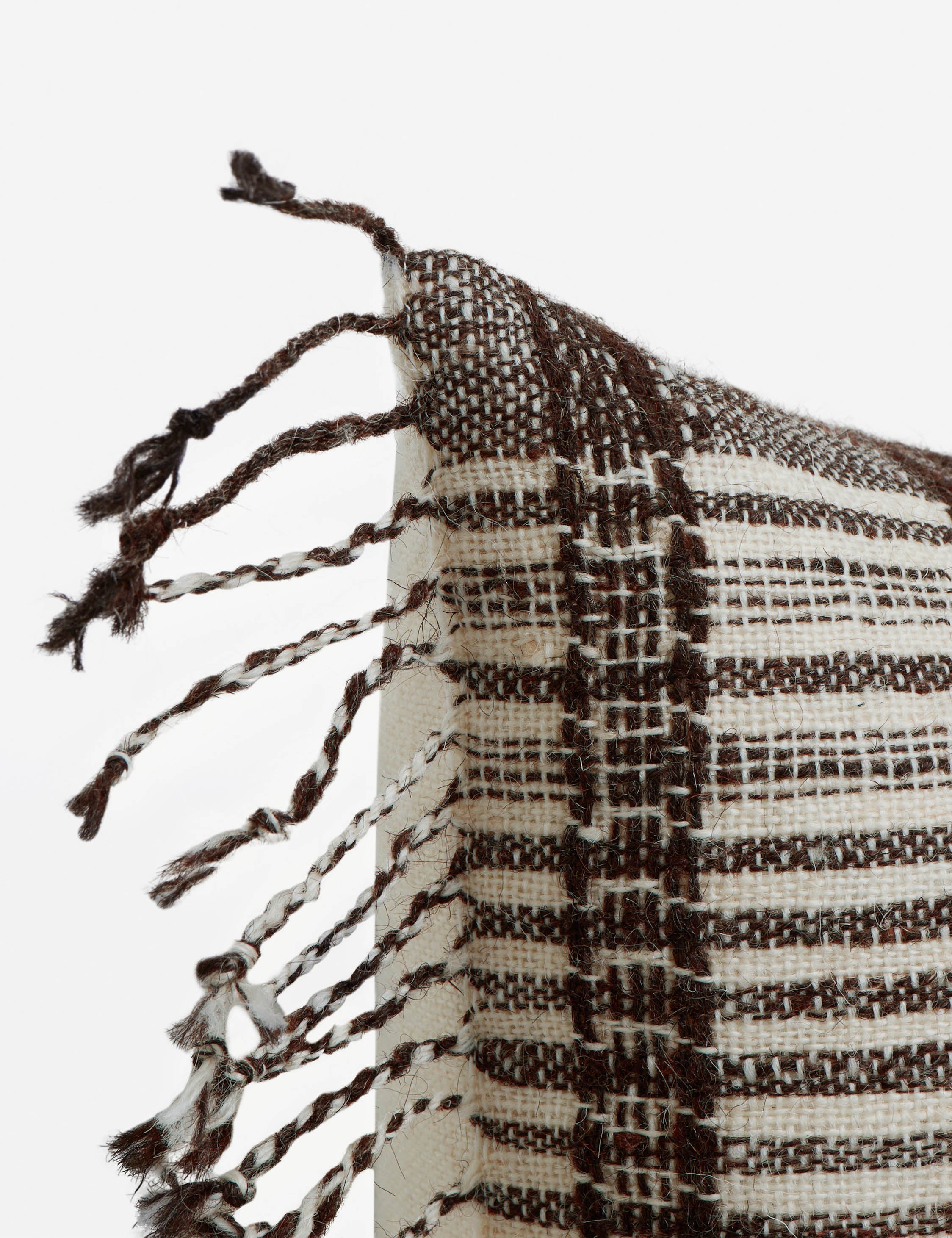 Kavi Throw Pillow | Hand Loomed Desi Wool, Geometric Patterns