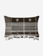 Kavi Throw Pillow | Hand Loomed Desi Wool, Geometric Patterns