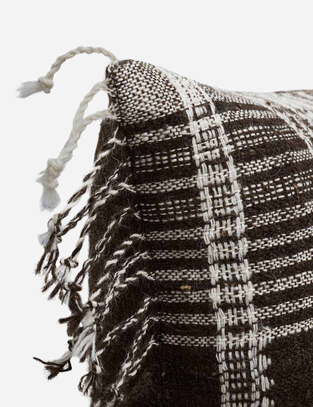 Kavi Throw Pillow | Hand Loomed Desi Wool, Geometric Patterns