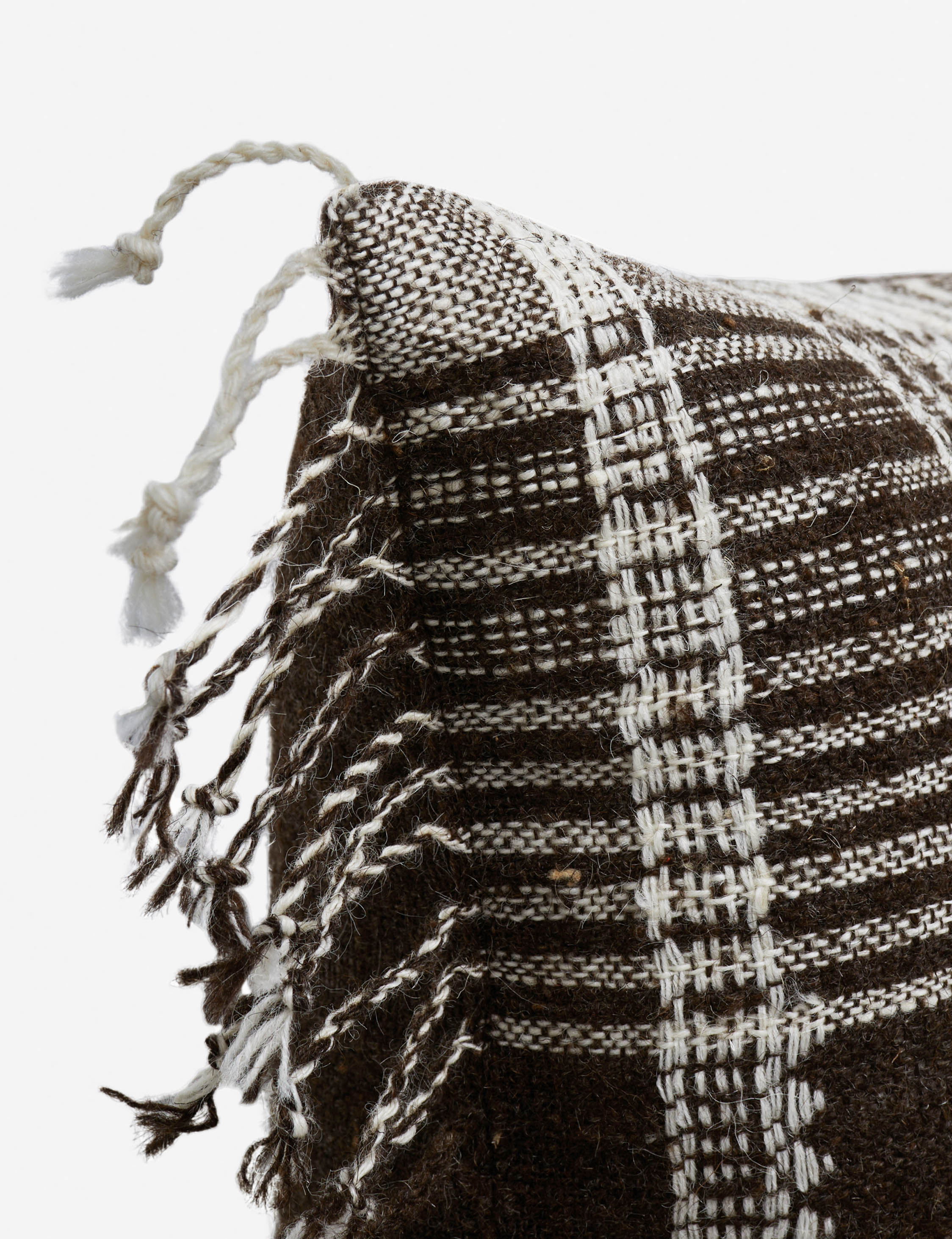 Kavi Throw Pillow | Hand Loomed Desi Wool, Geometric Patterns