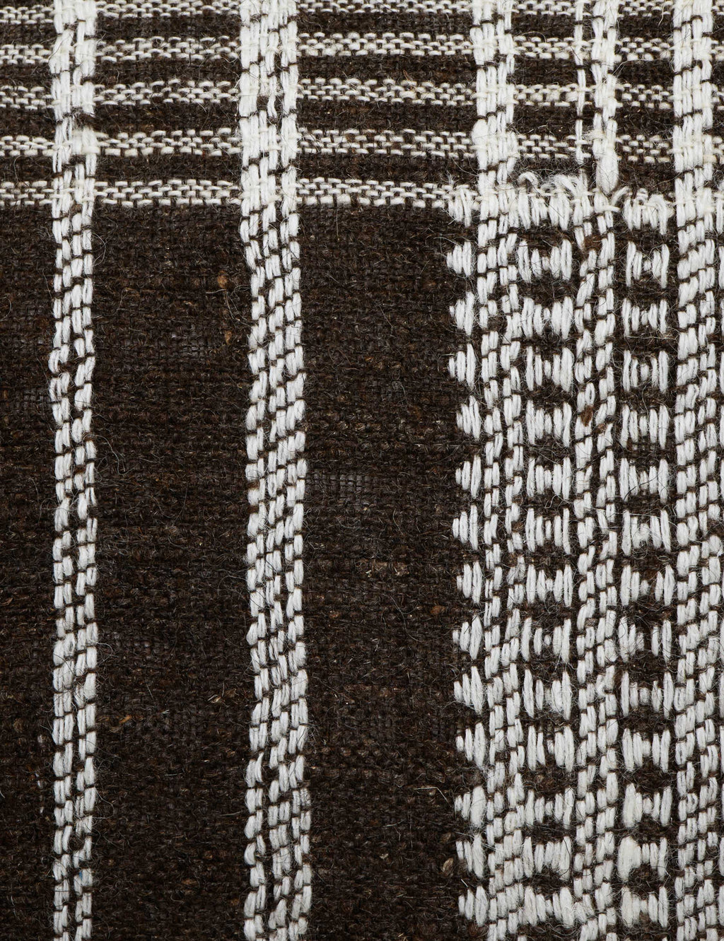 Kavi Throw Pillow | Hand Loomed Desi Wool, Geometric Patterns
