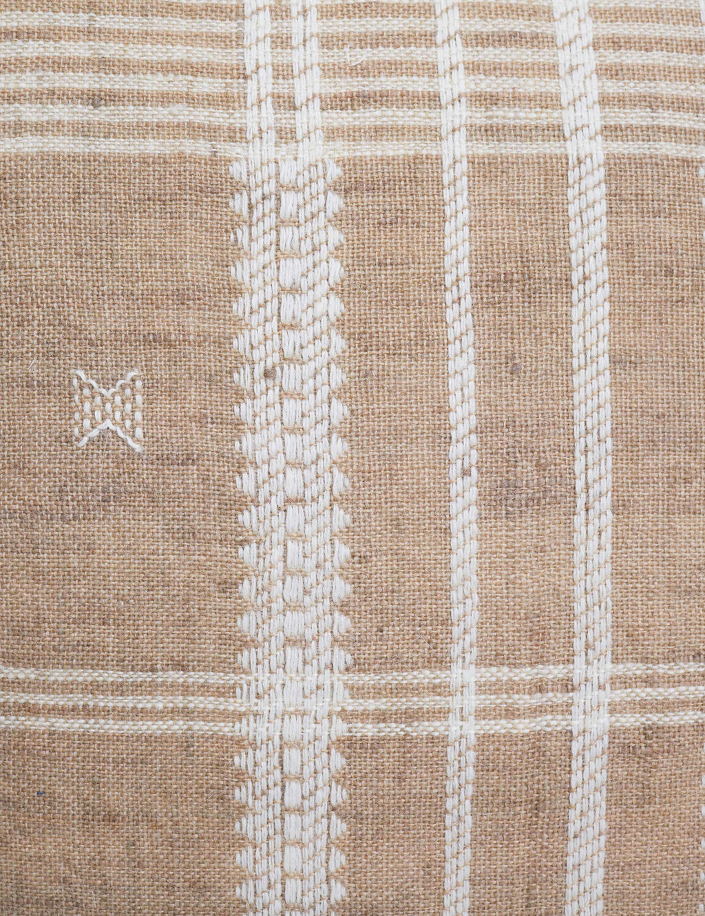 Kavi Throw Pillow | Hand Loomed Desi Wool, Geometric Patterns