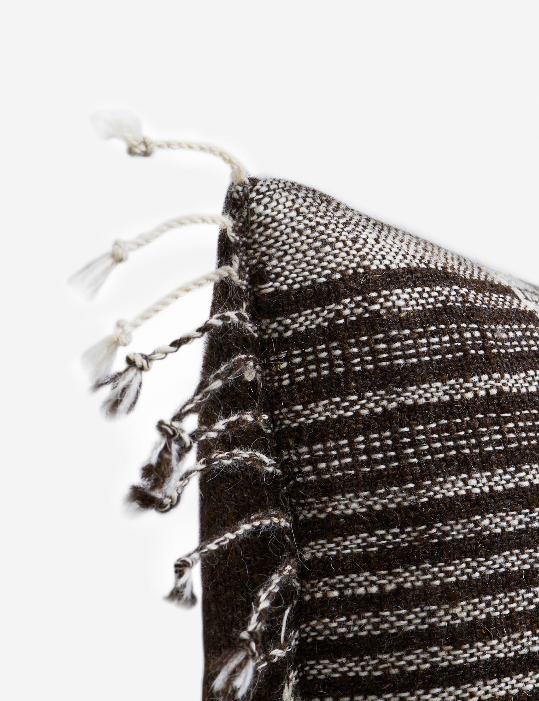 Kavi Throw Pillow | Hand Loomed Desi Wool, Geometric Patterns