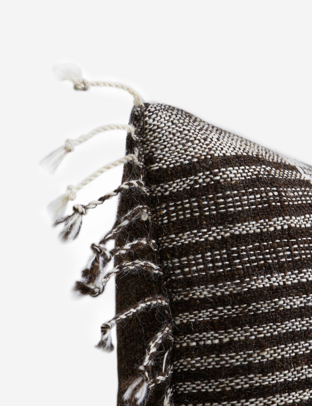 Kavi Throw Pillow | Hand Loomed Desi Wool, Geometric Patterns