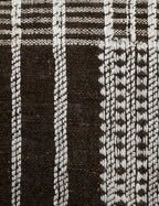 Kavi Throw Pillow | Hand Loomed Desi Wool, Geometric Patterns