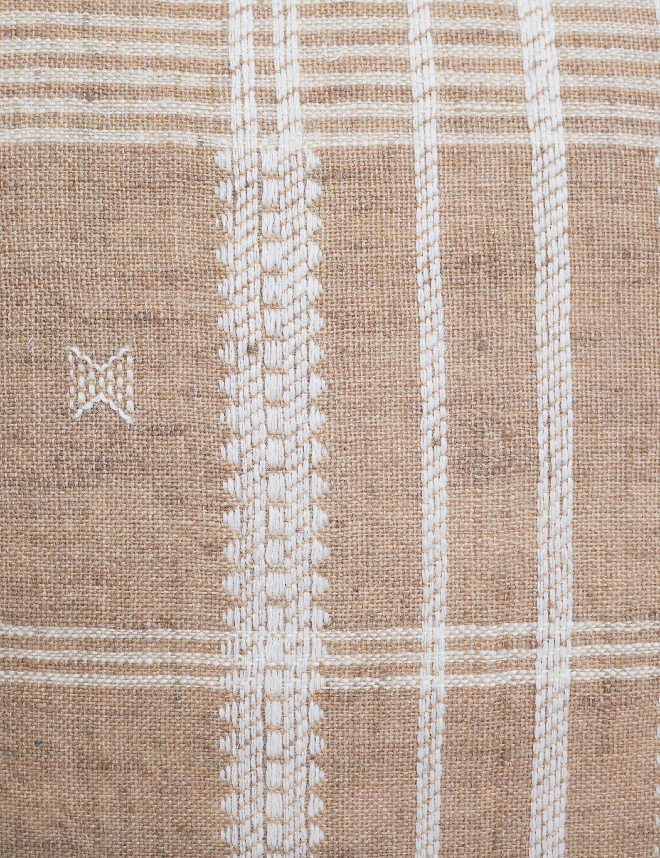 Kavi Throw Pillow | Hand Loomed Desi Wool, Geometric Patterns
