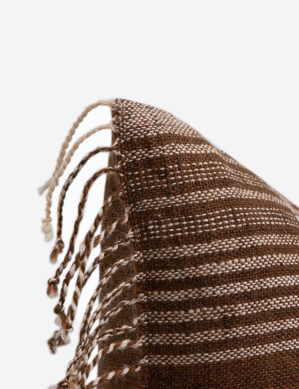 Kavi Throw Pillow | Hand Loomed Desi Wool, Geometric Patterns