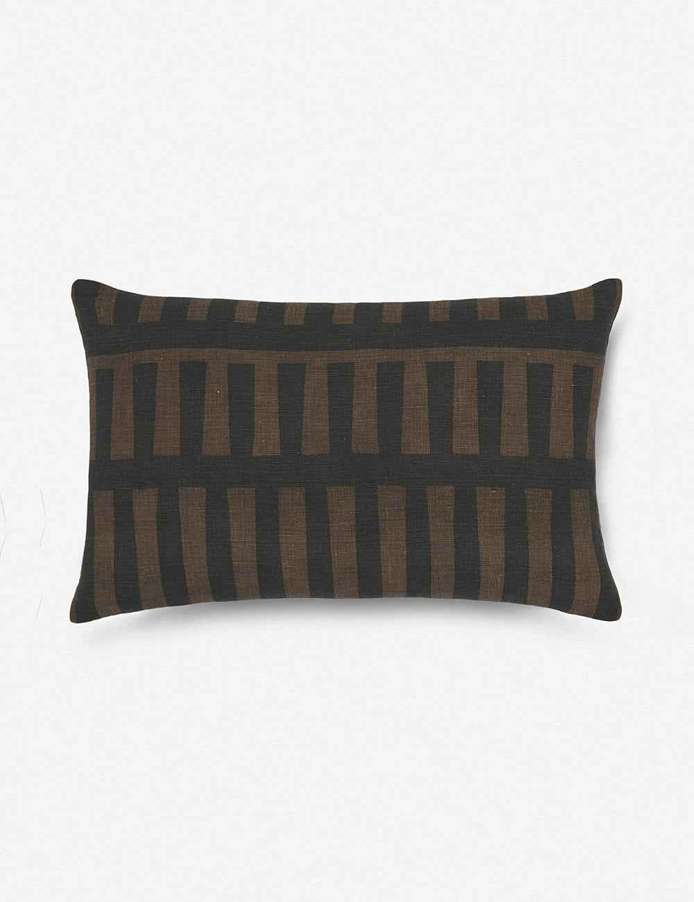 Kona Decorative Pillow | Soft Linen Weave, Geometric Pattern