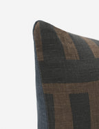 Kona Decorative Pillow | Soft Linen Weave, Geometric Pattern