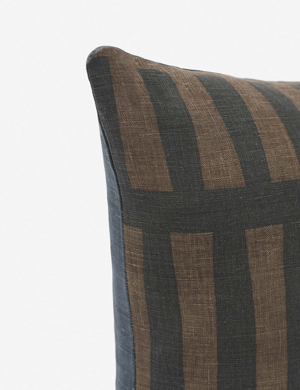 Kona Decorative Pillow | Soft Linen Weave, Geometric Pattern