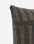 Kona Decorative Pillow | Soft Linen Weave, Geometric Pattern