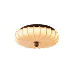 Pleated Fabric Semi-Flush Ceiling Light