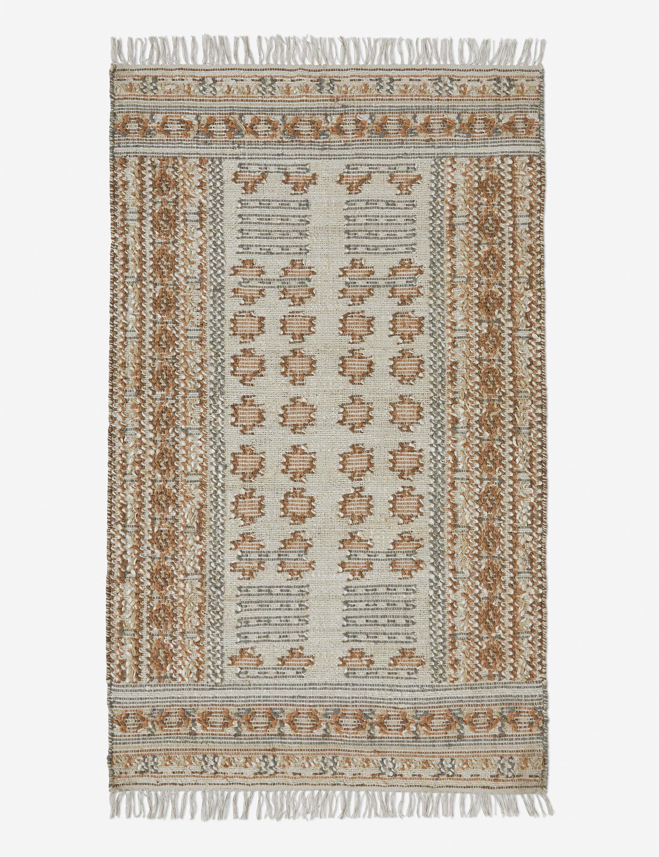 Kairo Flatweave Rug | Jute-Wool Blend, Durable Low Pile