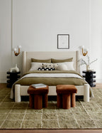 Dara Decorative Pillow | Wool-Blend, Organic Dot Motif