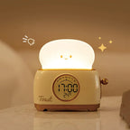 Kids Digital Alarm Clock LED Screen Bedside Night Light Temperature Display
