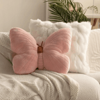 Kids Butterfly Cushion Plush Polyester Cotton Pillow Pink Purple