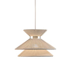 Woven Cotton Thread Dome Pendant Lamp