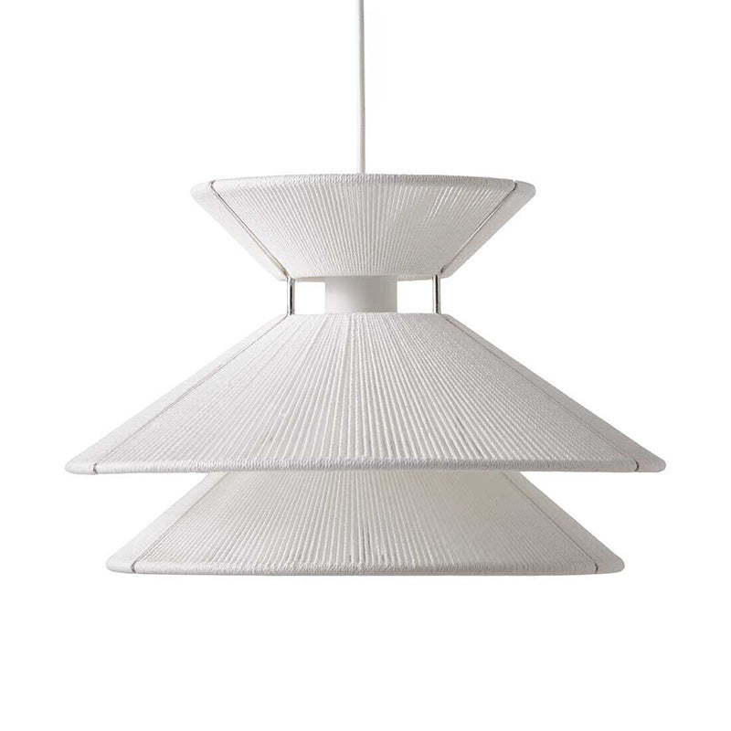 Woven Cotton Thread Dome Pendant Lamp